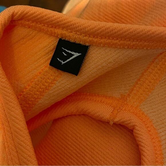 Gymshark Ultra‎ Seamless Crop Top in Neon Orange - Picture 5 of 6